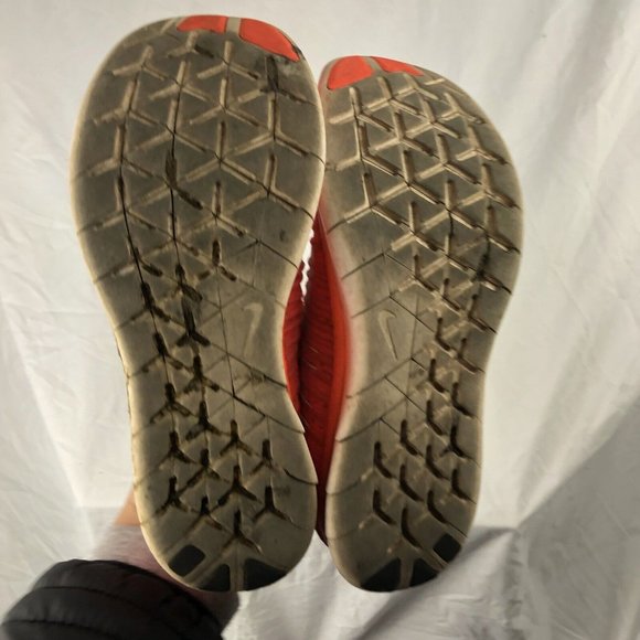 Nike Womens Free RN Flyknit 831070-801 Orange Running Shoes Sneakers Size 8 - Picture 5 of 6